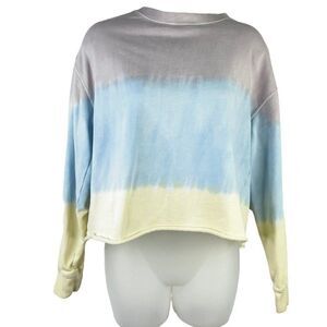 Spiritual Gangster Sunrise Dip Dye Sweatshirt Pullover Size Small Tie Dye Crop